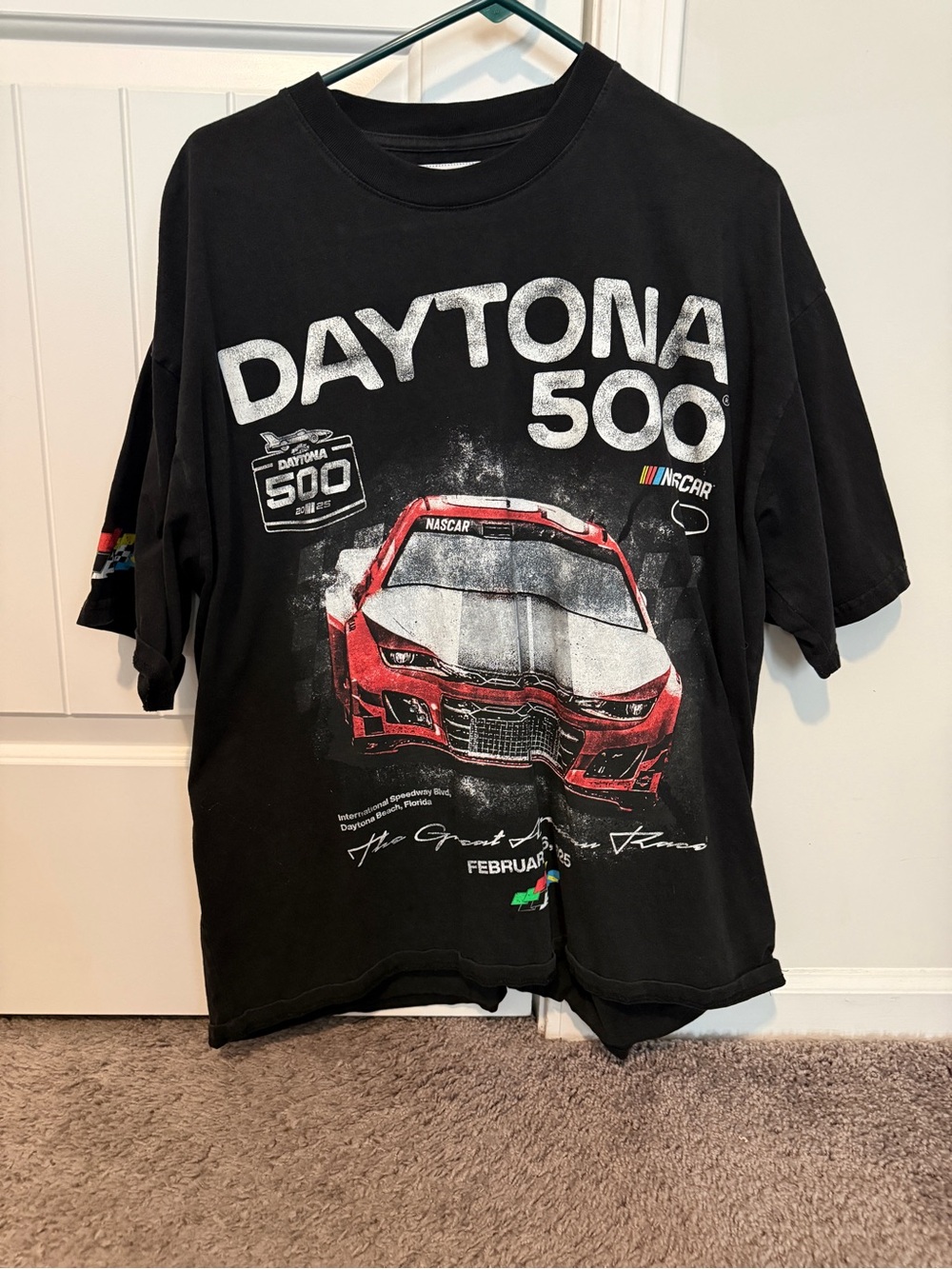 Daytona 500 Black Racing T-Shirt